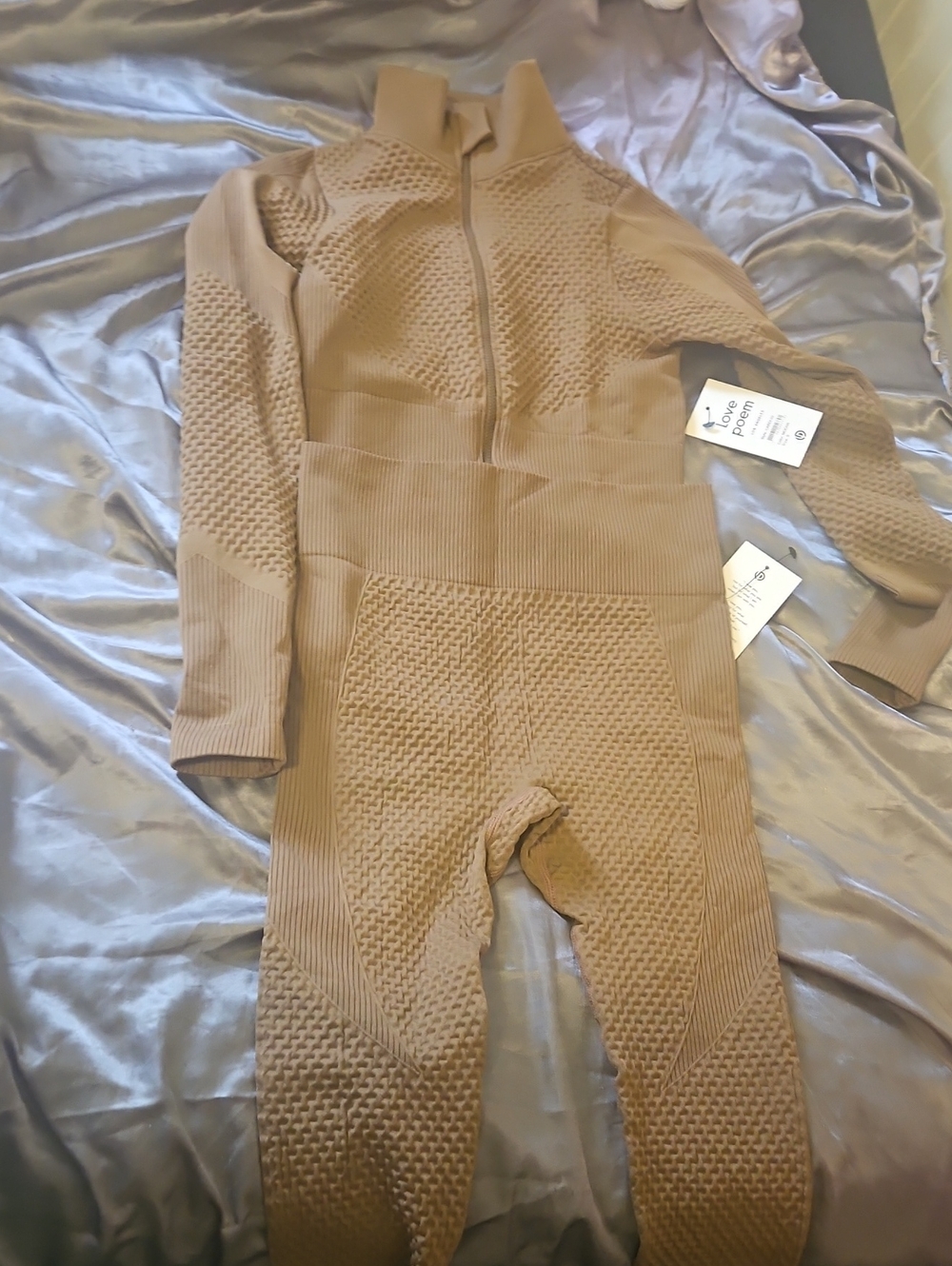 BROWN WORK OUT SET